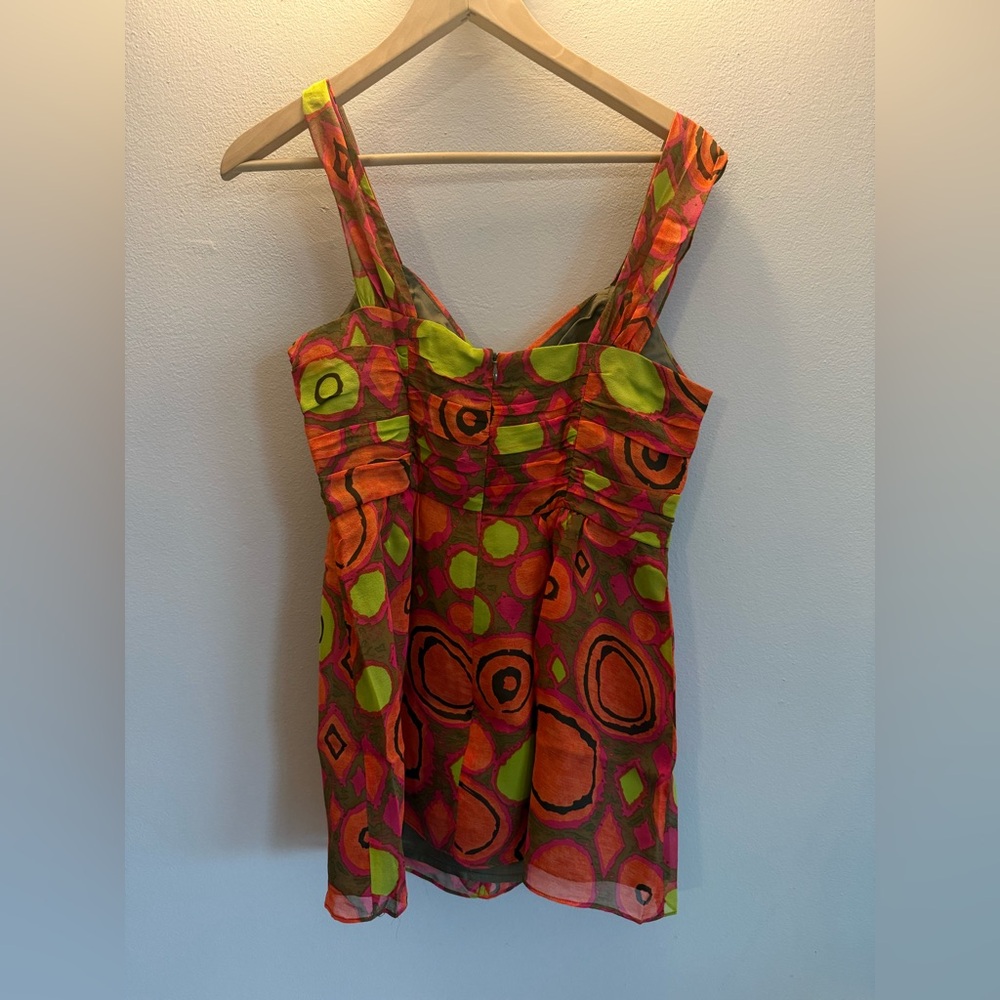 Nanette Lepore Colorful Geometric Tank Top nwt size 6